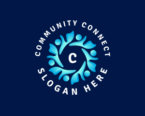 Human Community People logo design