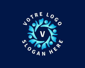 Cooperative - Human Community People logo design