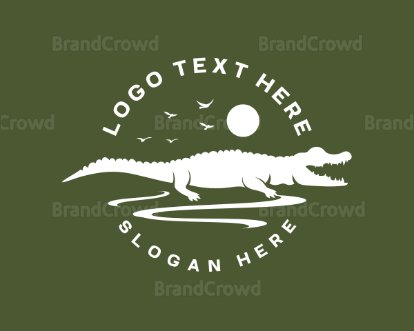 Crocodile Alligator Reptile Logo