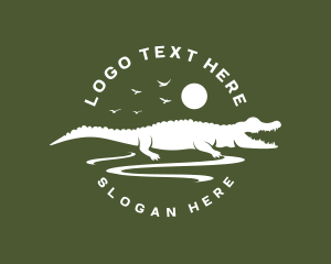 Crocodile Alligator Reptile Logo