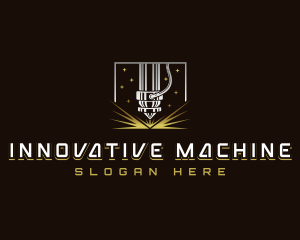 Machine - Machine Laser Metalwork logo design