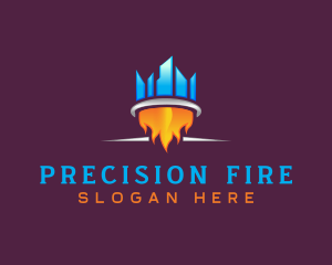 Ring Fire Ice logo design