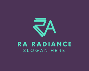 Generic Monogram Letter RA logo design