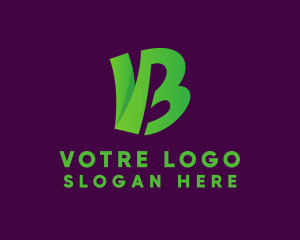 Modern Letter VB Monogram Logo