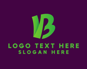 Modern Letter VB Monogram Logo