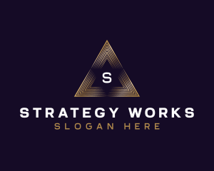 Triangle Finance Consultant logo design