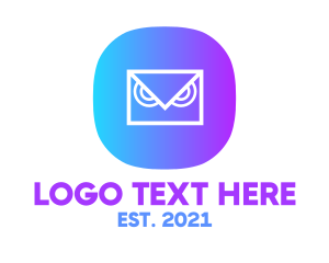 Text Message - Messaging Owl App logo design