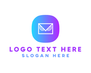 Messaging Owl App logo design