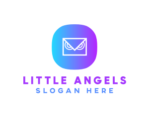 Messaging Owl App logo design