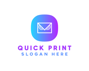 Messaging Owl App logo design