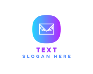 Messaging Owl App logo design