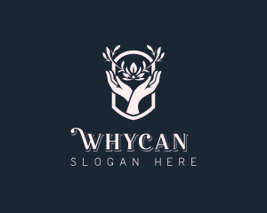 Wellness Floral Hands Logo