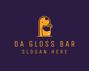 Orange Cocktail Bar logo design