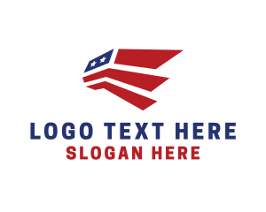 Geometric - American Aviation Wings logo design