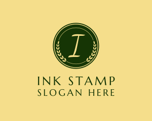 Stamp - Natural Wreath Stamp logo design