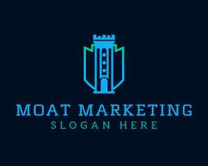 Moat - Tower Shield Security logo design