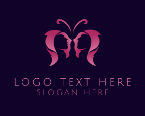 Glam - Butterfly Wings Salon logo design