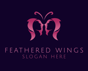 Butterfly Wings Salon logo design