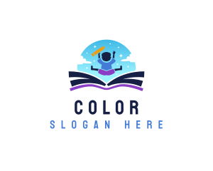 Learning - Kid Book Publishing logo design