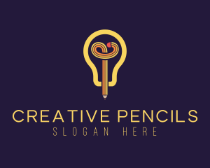 Pencil Bulb Publisher logo design