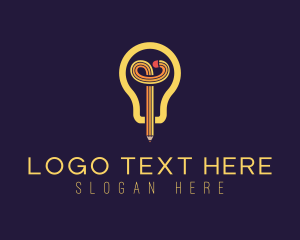 Publisher - Pencil Bulb Publisher logo design