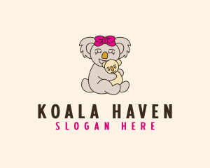 Mother Koala Toy  logo design
