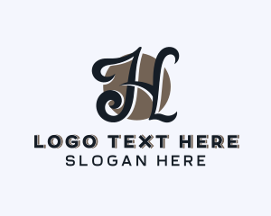 Boutique - Upscale Boutique Stylist Letter H logo design