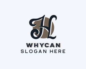 Upscale Boutique Stylist Letter H Logo