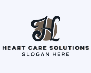 Upscale Boutique Stylist Letter H logo design