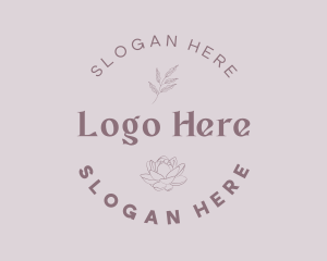 Lotus Floral Circle Logo