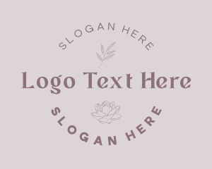 Lotus Floral Circle Logo