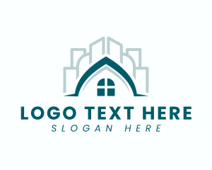 Roofing - House City Buildings logo design
