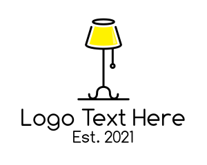 Bulb - Bedroom Lamp Furnishing logo design