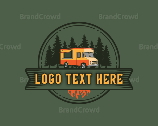 Forest Camper Van Logo