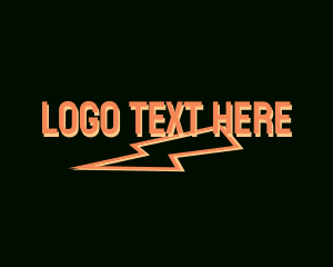 Lightning - Simple Electric Wordmark logo design