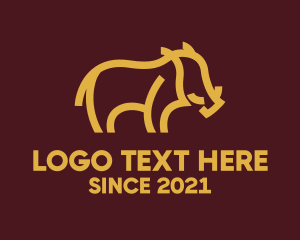 Livestock - Safari Wild  Boar logo design