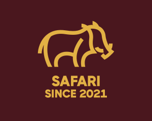 Safari Wild  Boar  logo design