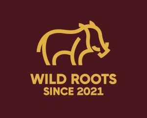 Safari Wild  Boar  logo design