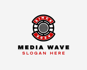 Media Radio Broadcaster logo design