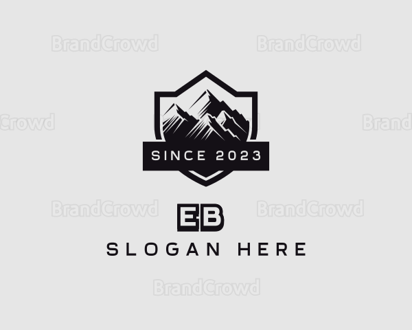 Mountain Peak Hiking Logo