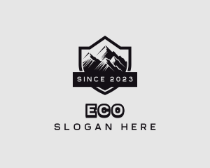 Mountain Peak Hiking Logo