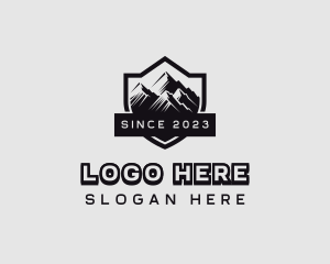 Mountain Peak Hiking Logo