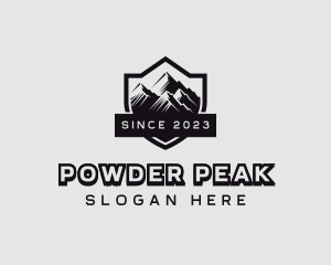 Mountain Peak Hiking logo design