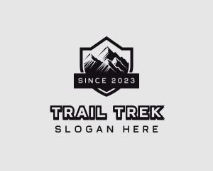Hiker - Mountain Peak Hiking logo design