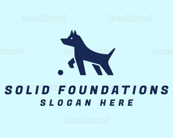 Blue Pet Puppy Logo