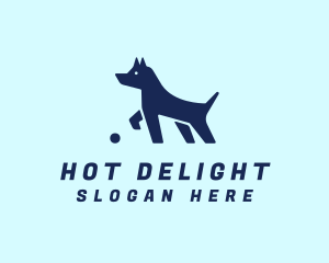 Blue Pet Puppy logo design