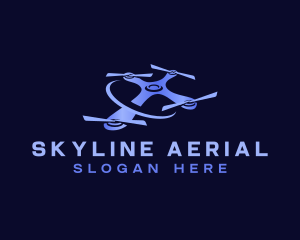 Drone Surveillance Aerial logo design