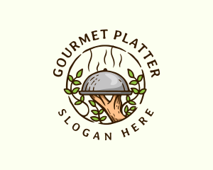 Platter - Food Leaf Catering logo design