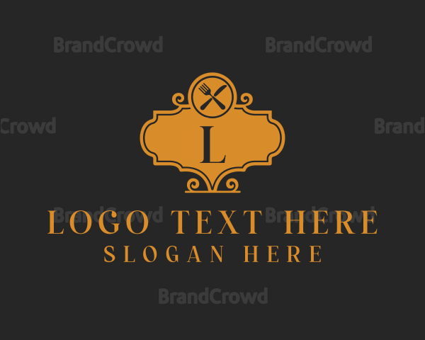 Fine Dining Buffet Restaurant Logo