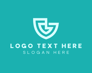 Teal - Modern Digital Shield logo design